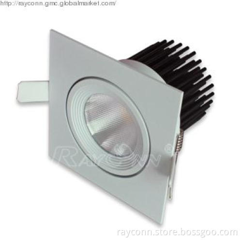 Square LED downlight 12W, Sharp COB led lamp (WD)
